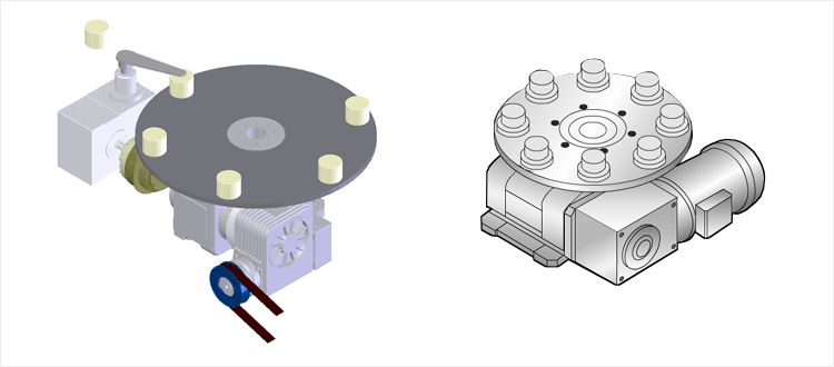 自动化转盘机应用间歇式凸轮分割器